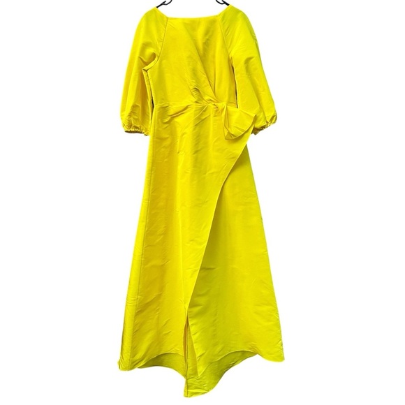 CAROLINA HERRERA Wrap-Effect Draped Silk-Faille Gown - Picture 2 of 10